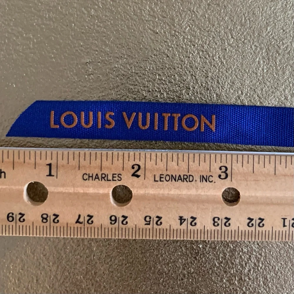 Louis Vuitton Royal Blue Ribbon 40” long x 0.5” wide Authentic gift wrapping